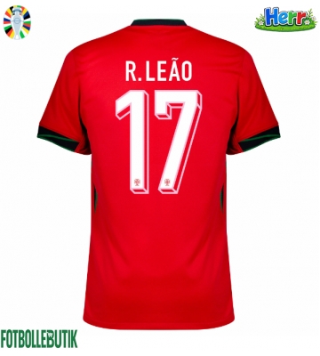 Portugal Rafael Leao #17 Hemmatröja EM 2024 Kortärmad